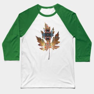 Autumn Leaf Art Baseball T-Shirt